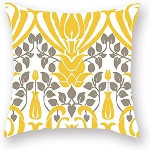 18" Yellow Square Throw Pillow Cases Decorative Cushion Cover Pillowcase Cushion